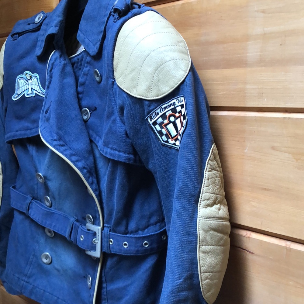 Icon Moto Motorcycle Jacket Womens Blue Armored ladies Motorsport Medium M - Picture 7 of 17